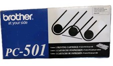Genuine Brother PC-501 Printing Cartridge OEM Original FAX-575 SEALED NEW picture