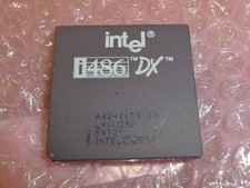 Intel i486 DX2 Socket 3 Vintage Processor Used picture