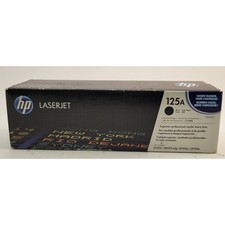 HP 125A Black Ink Cartridge Toner Genuine CB540A - New in Box picture