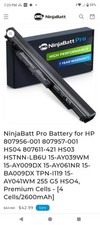 NinjaBatt High Performance Laptop Battery for Model-hs04 Notebook New picture