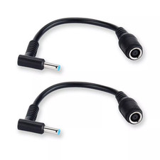 10PCS Power Charger Converter Adapter Cable 7.4mm To 4.5mm For HP Blue Small Tip picture