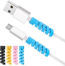 32 Pcs Spiral Cord Saver for USB Phone Wires, Silicone Charging Cable Protectors picture