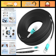 30M Outdoor Armored Fiber Optic Patch Cable, LC to LC, Multimode Duplex 50/125μm picture