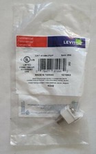 Leviton CAT 41084-FWF Snap-In Quickport Nickle F-Connect White Coax Cable, NEW  picture