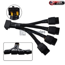Down‑Angle 12VHPWR Mini 16Pin To 4X8Pin Female Power Adapter Cable RTX 4090 4080 picture
