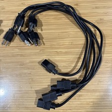5-pack 24”  2ft AC C13 to NEMA 5-15p 125v 10A Power Cable picture