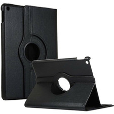 Leather Flip 360° Rotating Portfolio Case for iPad Air 1/Air 2 BLACK picture