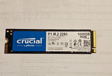 1TB Crucial P1 NVMe PCIe 3.0 x4 M.2 SSD 2280 Good 98% Health CT1000P1SSD8 picture