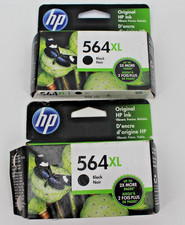 2x HP 564XL Black Ink Cartridge CN684WN – Exp.  2022 – Genuine OEM Sealed picture