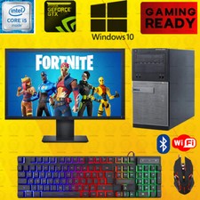 Fortnite Dell i5 Gaming Desktop PC Computer Nvidia GT1050 Win10 16GB bundle picture