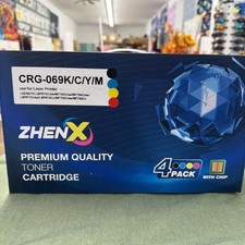 4 Pk CRG-069 Toner Cartridge (With Chip) Black, Mag, Cyan, & Yellow NEW SEALED picture