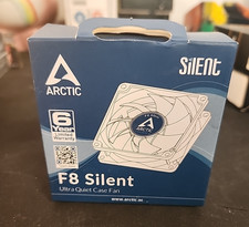 ARCTIC P8 Silent (Black) 80 mm Case Fan Very quiet motor Computer 1600 RPM picture