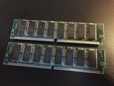 2x 32MB 8Mx32 FPM 72-pin 60ns Non-Parity SIMM Memory 64MB 8x32 Fast Page Mac PC picture
