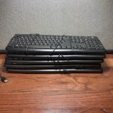 Lot of 5 Logitech K120 Wired Plug-and-Play USB Standard Computer Keyboard picture