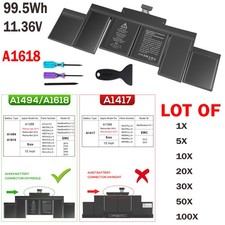 🧡LOT A1618 A1494 Battery For Apple MacBook Pro 15” Retina A1398 Mid 2015 99.5Wh picture