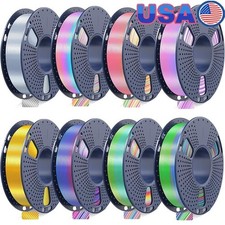 Silk PLA 3D Printer Filament Bundle Multicolor Fast Color Change Smooth Finish picture