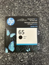 Genuine - HP 65 - N9K02AN - Black Noir Ink Cartridge - NEW - June 2027 picture