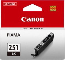 Canon CLI-251 Black Ink Tank Genuine Cartridge for PIXMA Printers - 4 pack picture