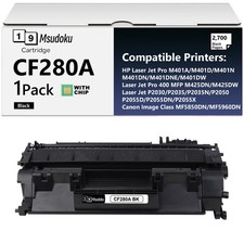 1PACK CF280A BLACK Toner Cartridge For HP Laser Jet P2030 P2035 P2035N P2050 MFP picture