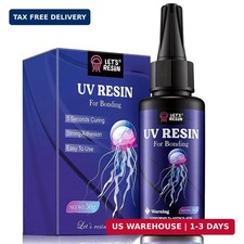 LET'S RESIN 50g Upgrade UV Resin for Bonding, Fast Curing in Seconds | Clear UV picture