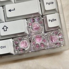 Cat Claw Keycap Cute Drip Glue Backlight Keycaps DIY ESC Arrow Key Keycap Rep... picture
