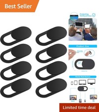 Sleek Webcam Protection Covers, 8PC Set - Secure, Lightweight, and Functional picture