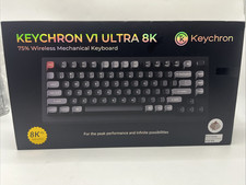 Keychron V1 Ultra 8K Wireless Mechanical Keyboard RGB Backlit Red Linear READ picture
