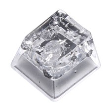 DIY Mechanical Keyboard Resin Keycap RGB Transparent Silver Foil OEM R4 Cover picture