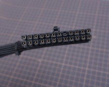 Custom Unsleeved SFX 24-Pin ATX Cable Ultra Short Clean For ssupd Meshlicious picture