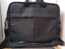 Dell Black Nylon Laptop Briefcase Padded Strap Shoulder Bag picture