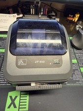 Zebra ZP450 Direct Thermal Shipping Label Printer USB - Working, PSU + USB picture