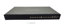 Cisco SG300-28 28-Port Gigabit Managed Switch SRW2024P-K9 V02 Silver Black picture