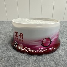 ⚡️NEW Genuine Sony 30-Pack Blank Music CD-R 80min Audio 700Mb Data Media Disc picture