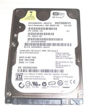 Western Digital WD2500BEVS-60UST0 250GB Sata Hard Drive DCM: FBCT2HNB picture