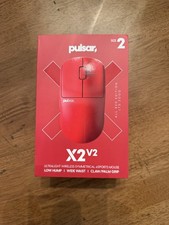 Pulsar X2V2 Red Medium Wireless Mouse - 4K Dongle - X-Raypad Jade Air Skates picture