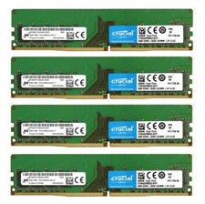 Crucial 32GB 4X 8GB DDR4 3200MHz PC4-25600 Desktop UDIMM Memory Ram CT8G4DFS832A picture