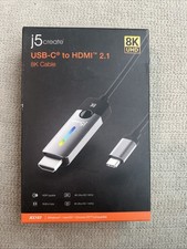J5create USB-C to HDMI 2.1 8K Cable Space Grey/Black picture