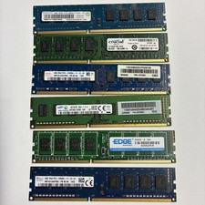 24GB Lot 6x 4GB DDR3-1600 PC3-12800U Desktop RAM Mixed Brands picture