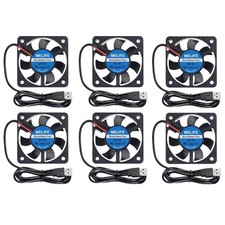 6Pcs 40mm x10mm DC 5V USB Brushless Cooling Fan, Dual Ball Bearing, Quiet...  picture