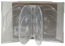 USDISC DVD Cases Chubby 33mm Economy, Decuple 10 Disc (Clear) Lot picture