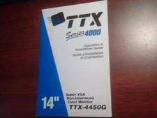 User's Guide TTX 4000 TTX-4450G 14