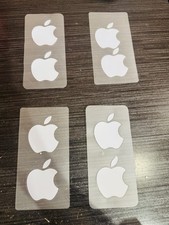 Apple Logo 8 Vinyl Decals Stickers for Laptop Phone Car Window White OEM picture