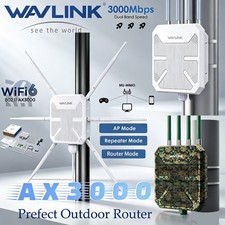 WAVLINK WiFi 6 Long Range Extender AX3000 Outdoor Router Repeater Access Point picture