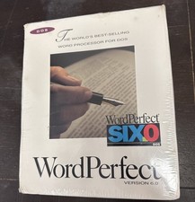 WordPerfect Word Perfect 6.0 for MS-DOS MSDOS DOS - SEALED picture