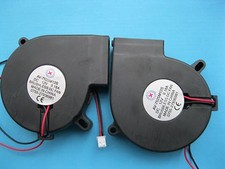 4 pcs Brushless DC Blower Fan 12V 7525S 75x75x25mm 2 Wire Sleeve Bearing New picture