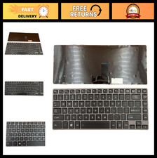 US Layout Laptop Replacement Keyboard for Toshiba Tecra Z40 Series - Gray Frame picture