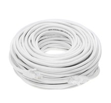 CAT5e Ethernet Patch Cable RJ-45 Network Cord White 25FT-200FT Multipack LOT picture