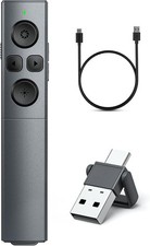 NinjaABXY F16 2in1 USB Type C Presentation Clicker Rechargeable 2.4GHz NEW picture