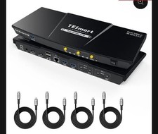 TESmart HDK0402A1U 4-Port Dual Monitor KVM Switch 4K 60Hz - Open Box Complete picture