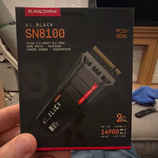 SanDisk WD_BLACK SN8100 2TB PCIe Gen5 NVMe M.2 2280 SSD w/ Heatsink picture